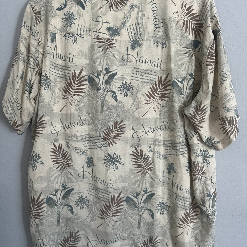 Vintage SOLITUDE 100% Silk Hawaiian Shirt • Men’s XXL • Washable Silk - Picture 3 of 9